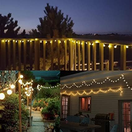 LE 50er LED Kugel Lichterkette 5M Warmweiss Dimmbar, Batteriebetrieben mit Fernbedienung, 8 Lichtmodi, Zeitschaltuhr und Merkfunktion, ideale für Innen, Hochzeit, Party Deko usw.mmer, Party Deko usw.