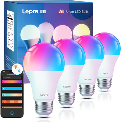 Lepro E27 LED A60 Lampe 8.5wW (806 lm) – F (Klassisch), Dimmbar
