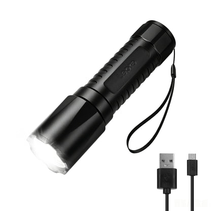 Lepro Taschenlampe LED Aufladbar, 5 Modi mit Speicherfunktion Mini Taschenlampe, Lange Akkulaufzeit, Taschenlampe Kinder IPX4 Wasserdicht für Camping, Outdoor-Aktivitäten und Notfälle [Energieklasse A++]