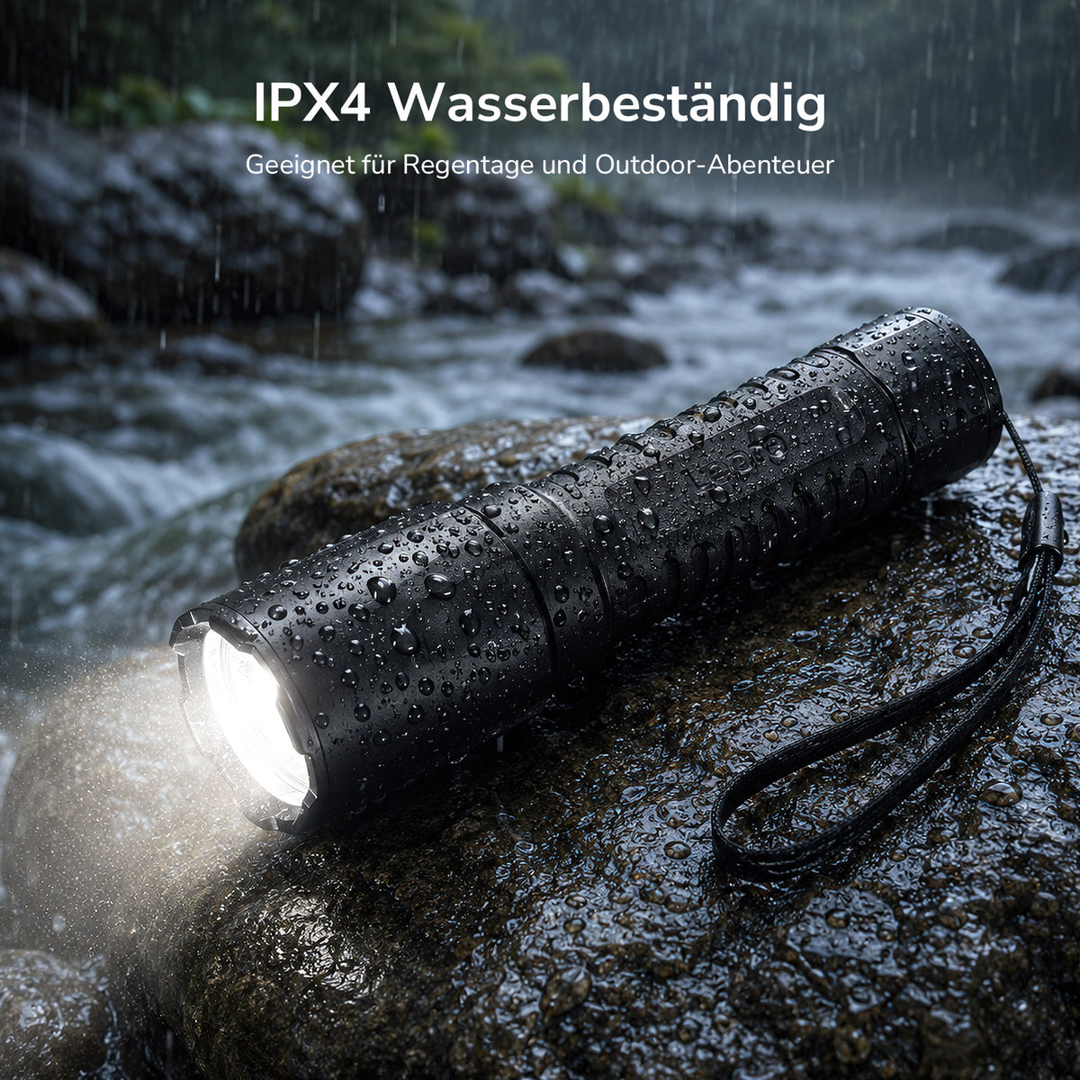 Lepro Taschenlampe LED Aufladbar, 5 Modi mit Speicherfunktion Mini Taschenlampe, Lange Akkulaufzeit, Taschenlampe Kinder IPX4 Wasserdicht für Camping, Outdoor-Aktivitäten und Notfälle [Energieklasse A++]
