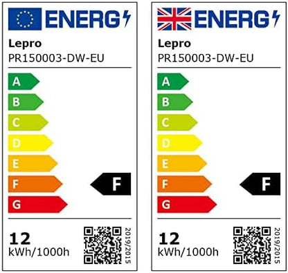 Lepro Deckenlampe 12W, LED Deckenleuchte Bad 950LM Ø26cm 5000K für Badezimmer Flur Küche Wohnzimmer Schlafzimmer Balkon Licht, Rund Kaltweiß Badezimmerlampe, LED Panel Flach Lampe, IP20 Badlampe