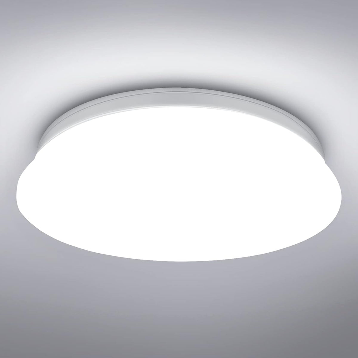 Lepro Deckenlampe 22W, LED Deckenleuchte Bad 1500LM Ø30cm 5000K für Badezimmer Flur Küche Wohnzimmer Schlafzimmer Balkon Licht, Kaltweiß Badezimmerlampe, LED Panel Flach, Rund Lampe, IP20 Badlampe