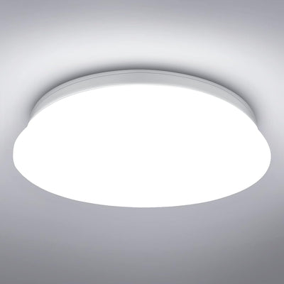 Lepro Deckenlampe 22W, LED Deckenleuchte Bad 1500LM Ø30cm 5000K für Badezimmer Flur Küche Wohnzimmer Schlafzimmer Balkon Licht, Kaltweiß Badezimmerlampe, LED Panel Flach, Rund Lampe, IP20 Badlampe
