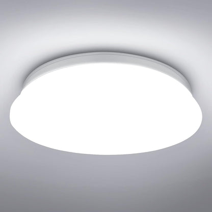 Lepro Deckenlampe 22W, LED Deckenleuchte Bad 1500LM Ø30cm 5000K für Badezimmer Flur Küche Wohnzimmer Schlafzimmer Balkon Licht, Kaltweiß Badezimmerlampe, LED Panel Flach, Rund Lampe, IP20 Badlampe
