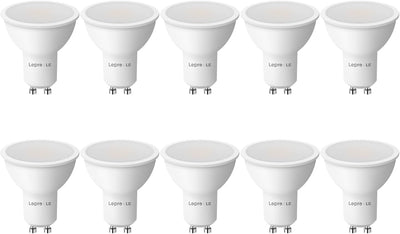 Lepro GU10 LED, 4W 345lm LED Leuchtmittle, 2700K warmweiß Lampen ersetzt 32W Halogenlampen, 100° Strahlwinkel Reflektorlampen, 5 Stück
