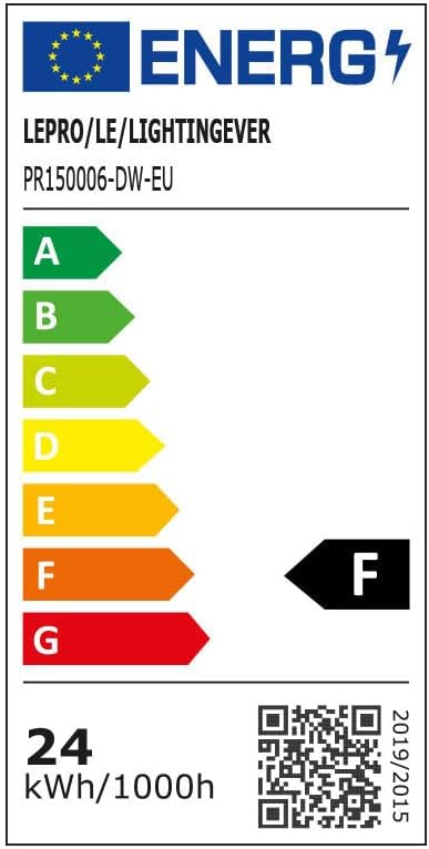Lepro 24W LED Deckenlampe, IP44 Badezimmerlampe, 2400LM Deckenleuchte Bad Licht für Flur, Küche, Balkon, Korridor, Schlafzimmer, LED Lampe Badlampe Deck, 5000K Kaltweiß, Ø23cm
