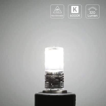 Lepro 2.6W G9 LED Lampe 320 Lumen, Kein Flackern, 6000k kaltweiß G9 LED Leuchtmittel Ersatz 30W G9 Halogenlampe, 300° Abstrahlwinkel, nicht dimmbar 5er Pack