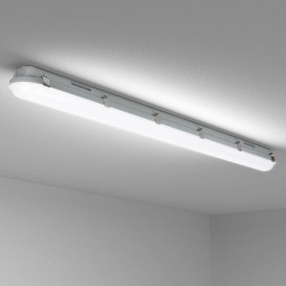 4x 120 cm LED Feuchtraumleuchten, 36W, 5400lm, 4000K Neutralweiß, IP65, Wasserfest für Keller, Werkstatt, Garage, Innen- & Außenbereich