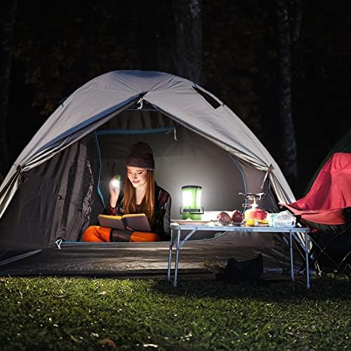 LE LED Campinglampe mit 2 abnehmbaren Taschenlampen, Batteriebetrieben & Akku Notfallleuchte, 600 Lumen Zeltlampe, Outdoor Suchscheinwerfer für Notfälle, Wandern, Angeln, Stromausfälle usw.