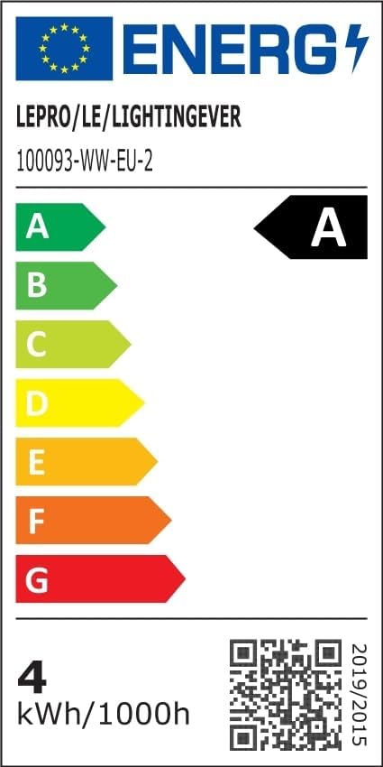 Lepro Energieklasse A E27 LED Warmweiss, 3.8W 806 Lumen Glühbirne E27, Nicht Dimmbar, A60 Led Birne, 2700 Kelvin Warmweiß, 300° Abstrahlwinkel Energiesparlampe, ersetzt 60W Leuchtmittel, 2 Stück