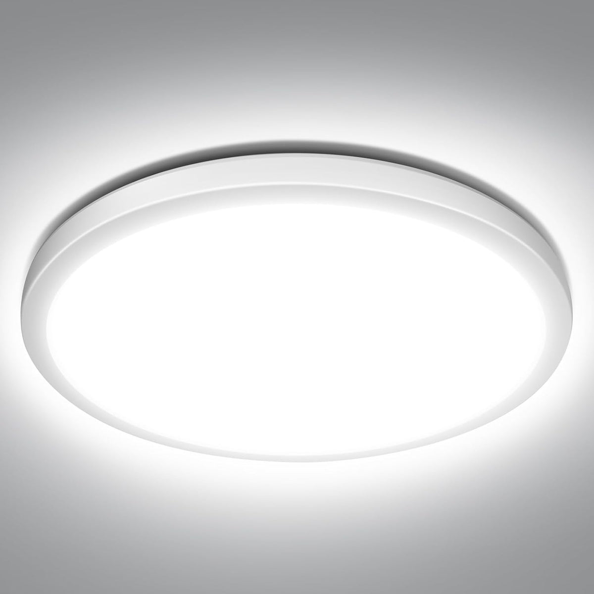 Lepro Deckenlampe 18W, IP44 Wasserfest Deckenleuchte，3000K 1800LM Badezimmer Lampe, Warmweiß Deckenleuchte Badezimmer, ideal Badezimmerlampe Decke für Bad Schlafzimmer Flur Küche Wohnzimmer, Ø22cm