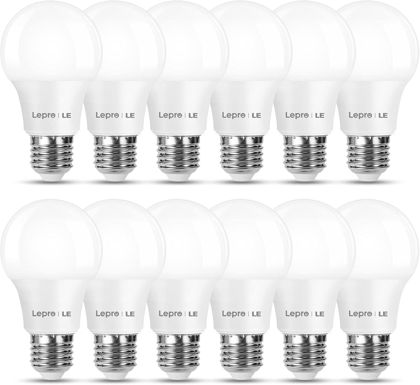 Lepro E27 LED Warmweiss Glühbirne, 8.5 Watt 806 Lumen LED Lampe E27, ersetzt 60W Halogenlampe, A60 Leuchtmittel, 2700 Kelvin Warmweiß, 160° Abstrahlwinkel Energiesparlampe, 12 Stück