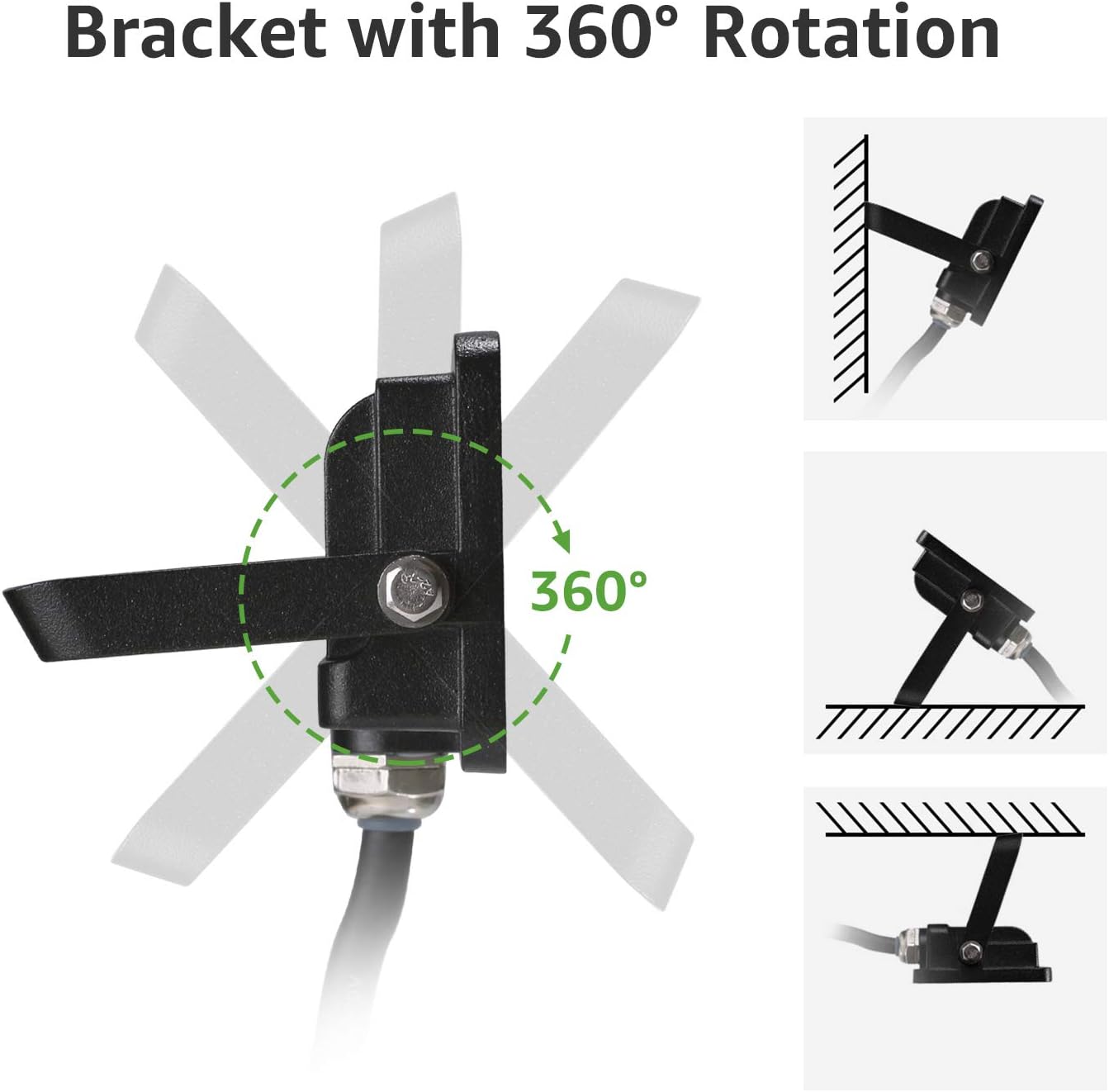 Lepro LED Strahler Außen 10W, LED Fluter 850LM, Superhell LED Außenstrahler, IP65 Wasserdicht LED Fluter, 5000K Kaltweiß Scheinwerfer Flutlicht, Außenlampe für Garten, Innenhöfe, Garage, Hotel, Sportplatz [Energieklasse F]