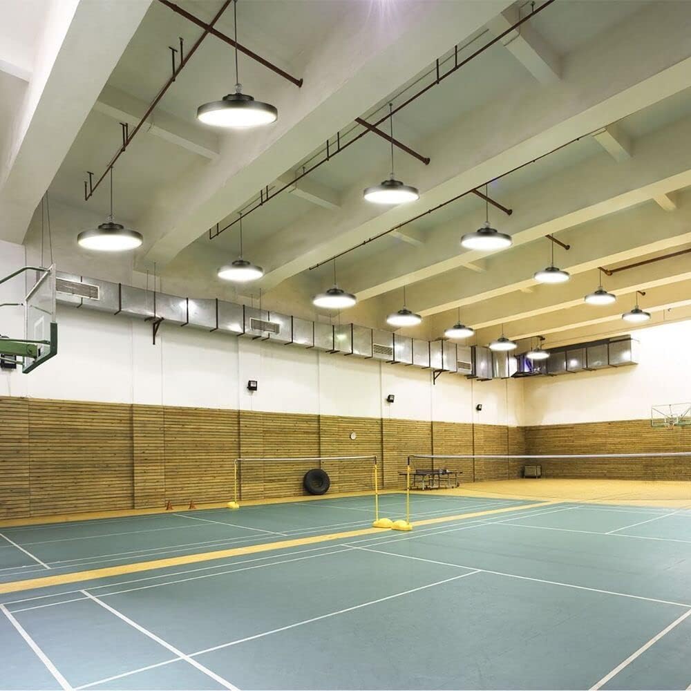 150W UFO LED Hallenstrahler, 140lm/W, IP65 & IK08, 4000K Neutralweiß, Entspricht 400W Halogen, Für Lager, Einzelhandel, Stadien, 5 Jahre Garantie