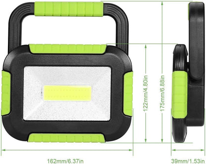 LE LED Akku Strahler, Campinglampe Tragbar, 10W 1000 Lumen Superhell Wiederaufladbare Suchscheinwerfer, Dimmbar Notfallleuchte mit 3 Lichtmodi für Stromausfällen, Camping usw.