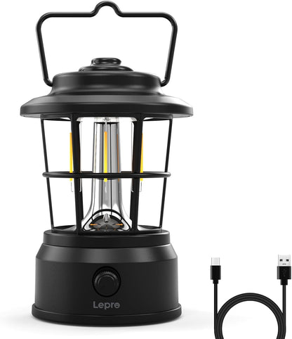 Lepro USB LED Campinglampe Schwarz