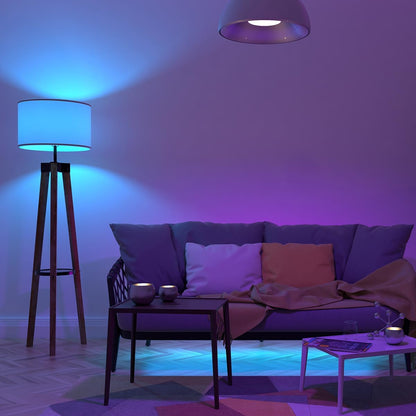 Lepro 9W E27 LED Lampe, Bluetooth APP-Steuerung Dimmbar RGBCW Birne, RGB & Warmwei?, 16 Farben, entspricht 60 W, 2700K bis Kaltwei? Kelvin LED Leuchtmittel [Energieklasse F]