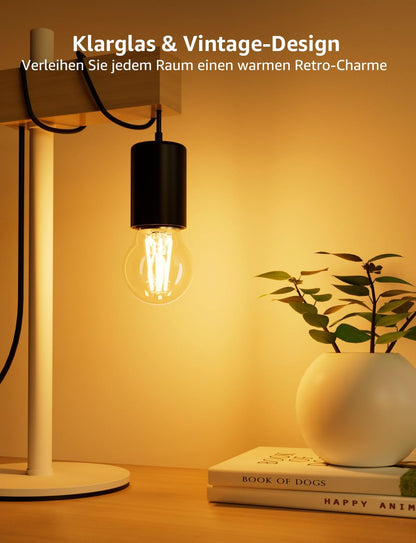 Lepro Energieklasse A E27 LED Warmweiss, 2.2W 470 Lumen Glühbirne E27, Nicht Dimmbar, G45 Led Birne, 2700 Kelvin Warmweiß, 300° Abstrahlwinkel Energiesparlampe, ersetzt 40W Leuchtmittel, 2 Stück
