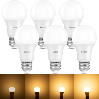 Lepro E27 LED A60 Lampe 7W (800 lm) – E (Klassisch), Dimmbar