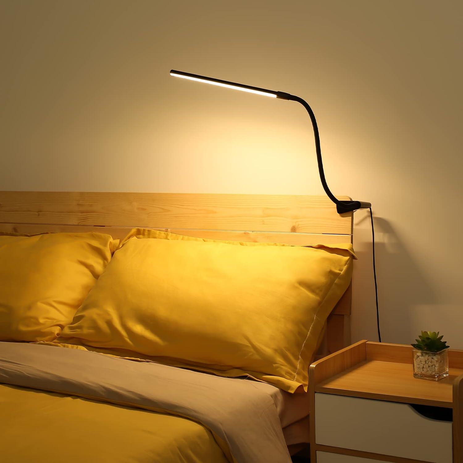 Lepro LED Schreibtischlampe Klemmbar, Tischlampe Architektenlampe mit Schwenkarm, Augenschutz Klemmleuchte USB, 3 Farben & 10 Helligkeitsstufen Dimmbar Tischleuchte für Büro, Schwarz