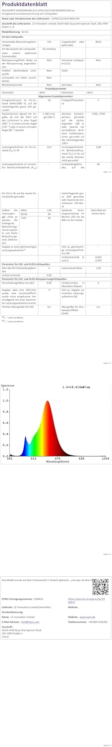 Lepro AI Smart Gl¨¹hbirne B2, E27 Gl¨¹hbirne 10W 1100lm Dimmbar, Personalisierter KI-Lichtdesigner, Sprachsteuerung/Musik Sync, WiFi & Bluetooth Smart Bulb, Kompatibel mit Alexa/Google Assistant