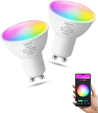 Lepro GU10 LED PAR16 Lampe 4.5wW (385 lm) – F (Klassisch), Dimmbar