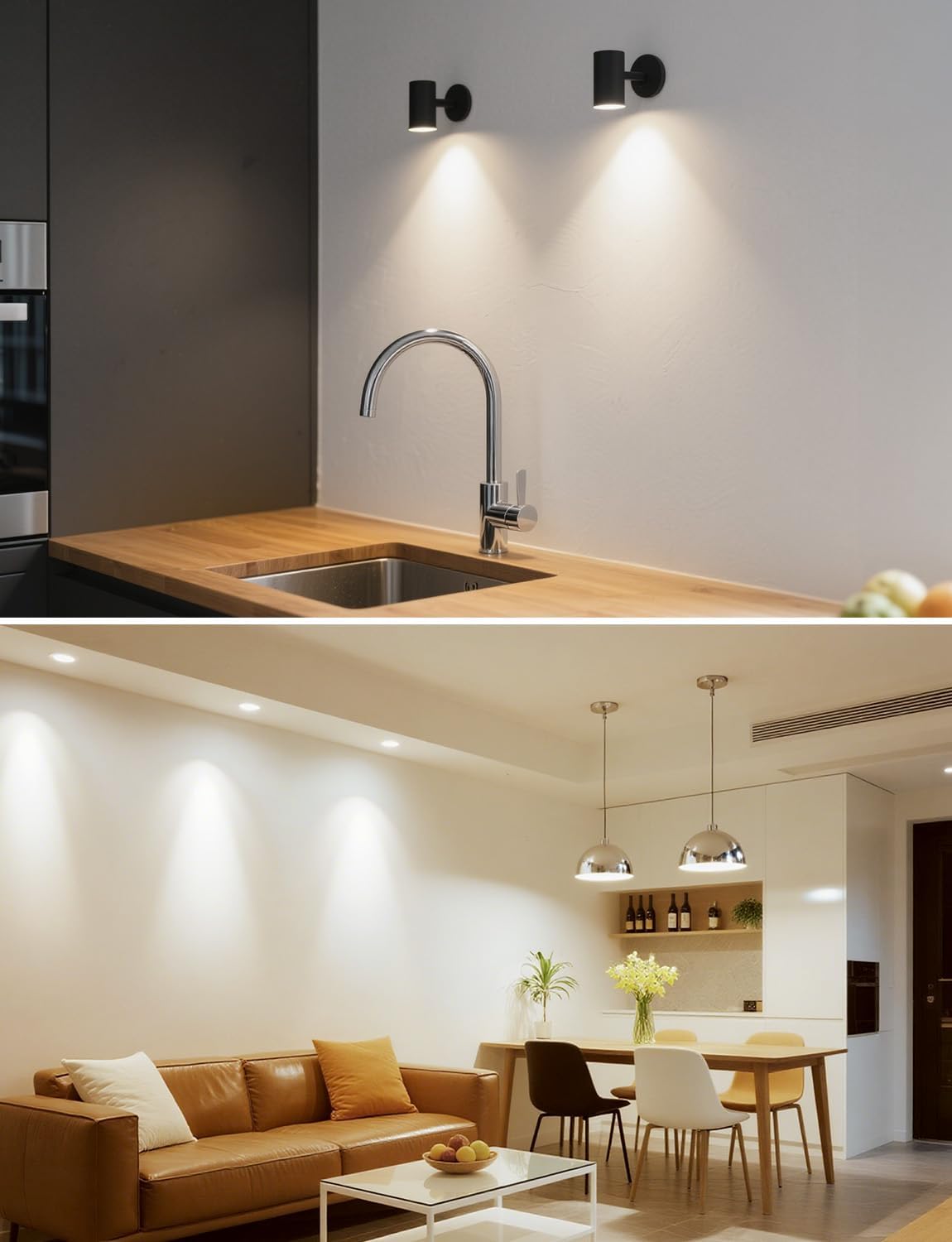 Lepro GU10 LED Neutralweiß 6W Lampe, 4000K Neutralweiß, 630 Lumen, 38° Abstrahlwinkel, Nicht dimmbar Reflektorlampe, Energiesparendes GU10 LED Leuchtmittel für Büro, Küche, Flur, 4 Stück