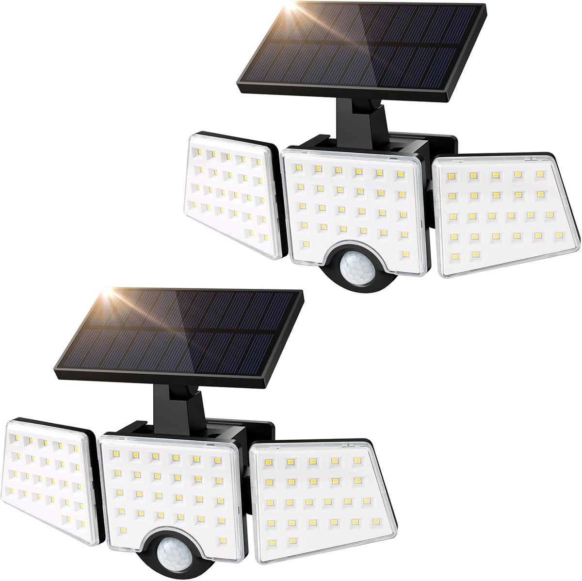 Lepro Solarlampen für Außen mit Bewegungsmelder, 360° Beleuchtungswinkel, 1000 Lumen 6W LED Solarlampen Aussen, IP65 Wasserdicht, 270°Drehbar Solar Außenleuchte für Außen Garten Balkon Garage