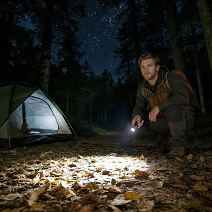 Lepro LED Taschenlampe Klein 2er-Pack, Hell Mini Taschenlampe Batteriebetrieben, Robustes Aluminium Geh?use, IPX4 Wasserdicht, Ideal f¨¹r Camping, Notfall, Wandern & Kinder (Inkl. Batterien)