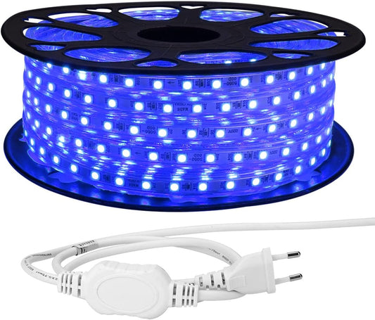 LE 20M LED Stripes, 5050 SMD LEDs, 220V-240V LED Streifen, Superhelle mehrfarbig RGB, IP65 wasserdichte außere dekorative Lichterketten