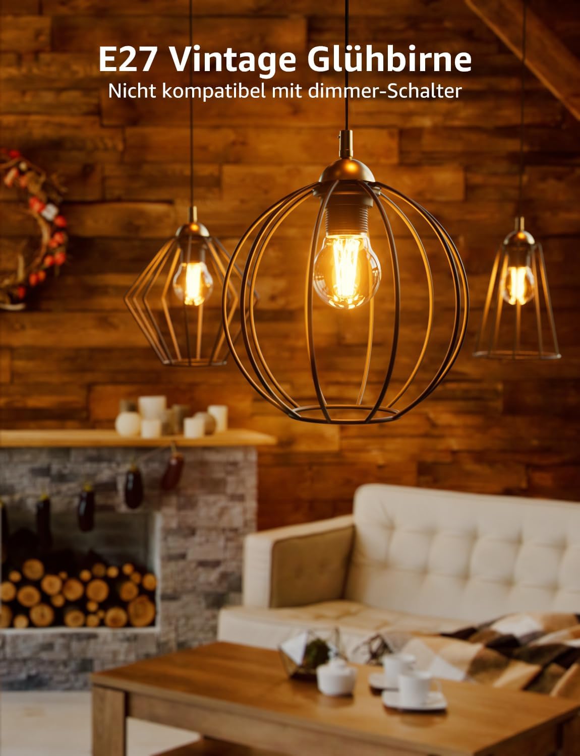 Lepro Energieklasse A E27 LED Warmweiss, 2.2W 470 Lumen Glühbirne E27, Nicht Dimmbar, G45 Led Birne, 2700 Kelvin Warmweiß, 300° Abstrahlwinkel Energiesparlampe, ersetzt 40W Leuchtmittel, 2 Stück