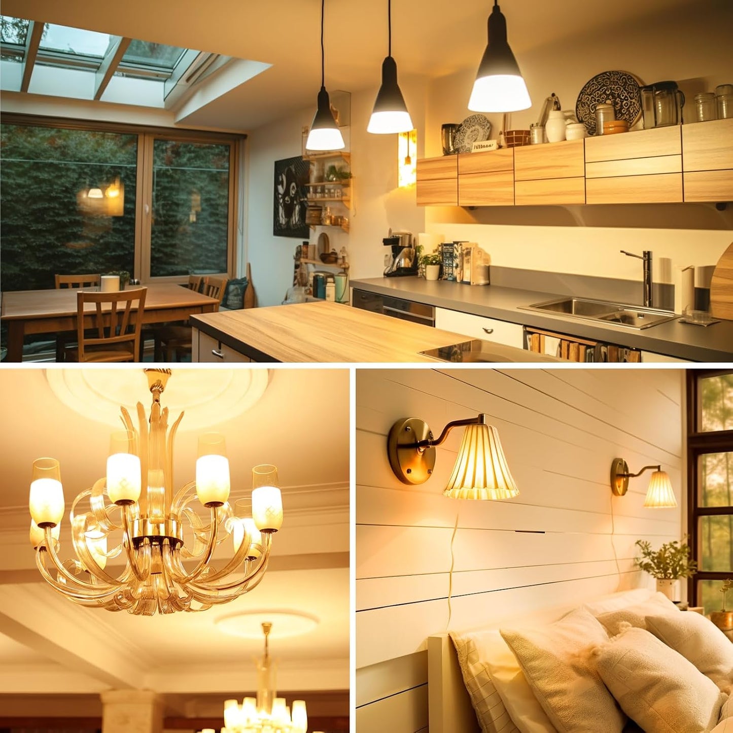 Lepro E14 LED Lampe, 3er-Pack, 4.9W 470 Lumen Glühbirne,entspricht 40W Glühlampe, 2700 Kelvin Warmweiß, P45 180° Abstrahlwinkel Energiesparlampe (Copy)