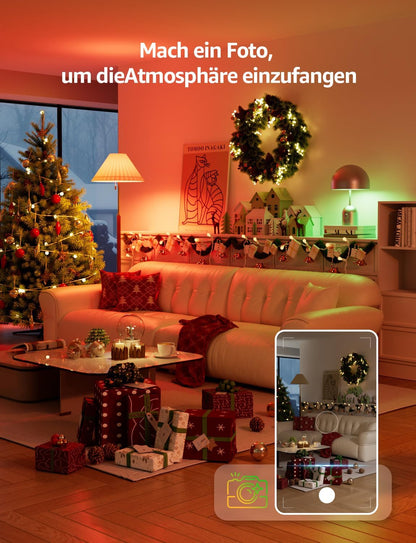 Lepro AI Smart Glühbirne BP1, G45 E14 LED Lampe Dimmbar 4.9W 470LM RGB+CCT, Personalisierter KI-Lichtdesigner mit Sprachsteuerung/Musik Sync, Kompatibel mit Alexa/Google, WiFi & Bluetooth, 4 Stück