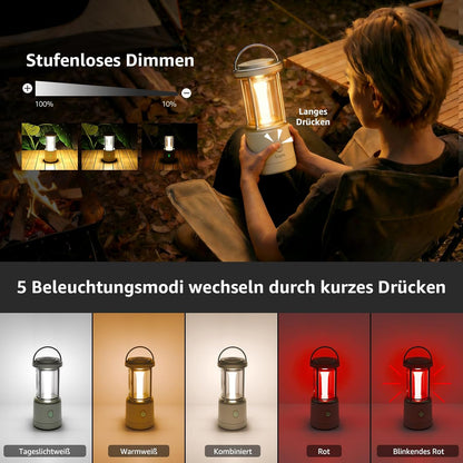 Lepro LED Campinglampe Batterie£¬White