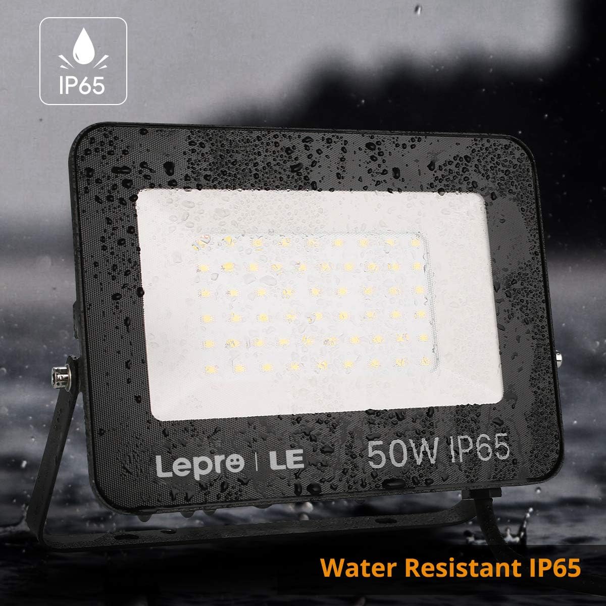 Lepro LED Strahler 50W, Außen, Superhell 4250LM Scheiwerfer, IP65 Wasserfest Fluter 5000K Kaltweiß Aussenstrahler, für Hinterhof, Auffahrt, Türen, Garage, Flur, Garten