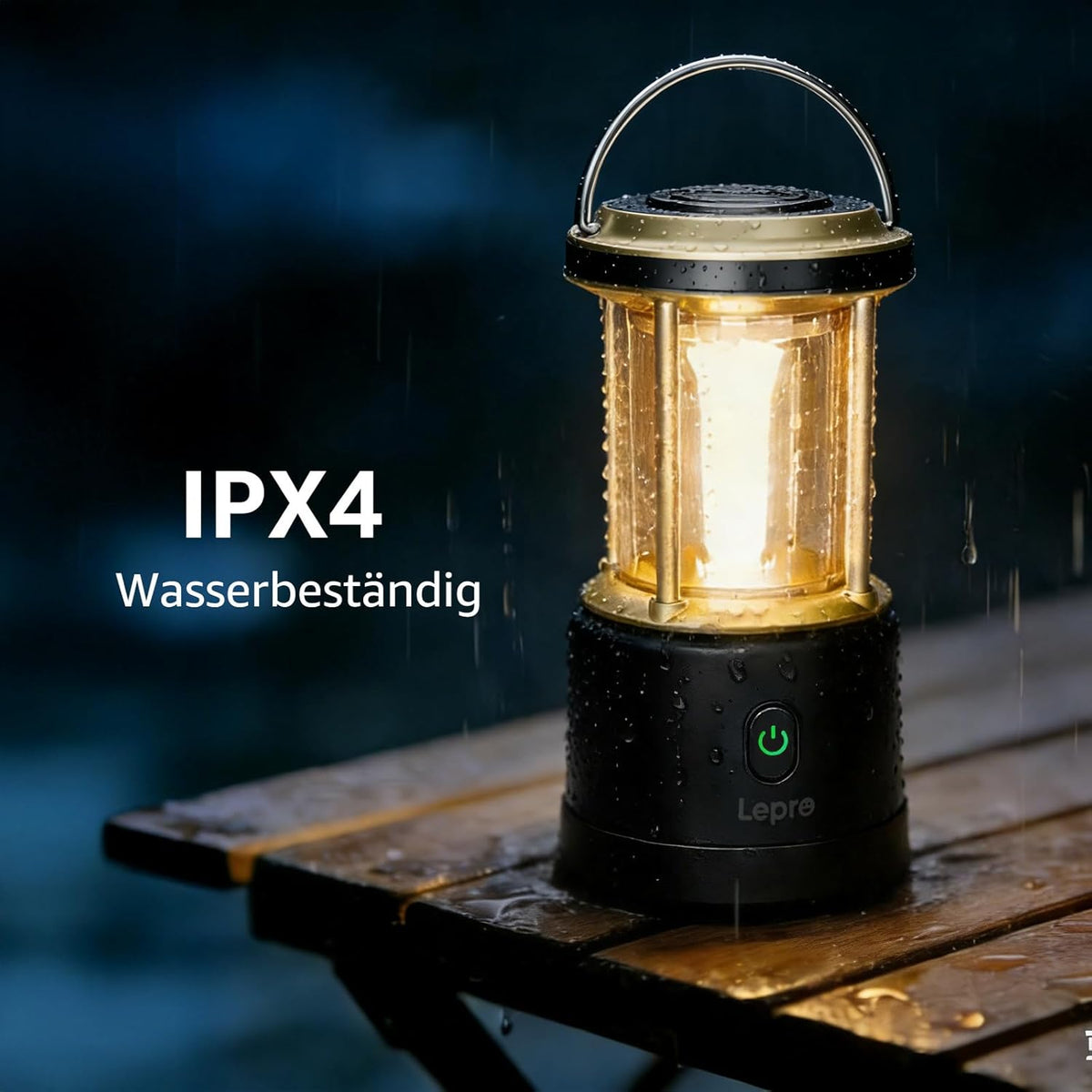 Lepro LED Campinglampe Batterie£¬Black