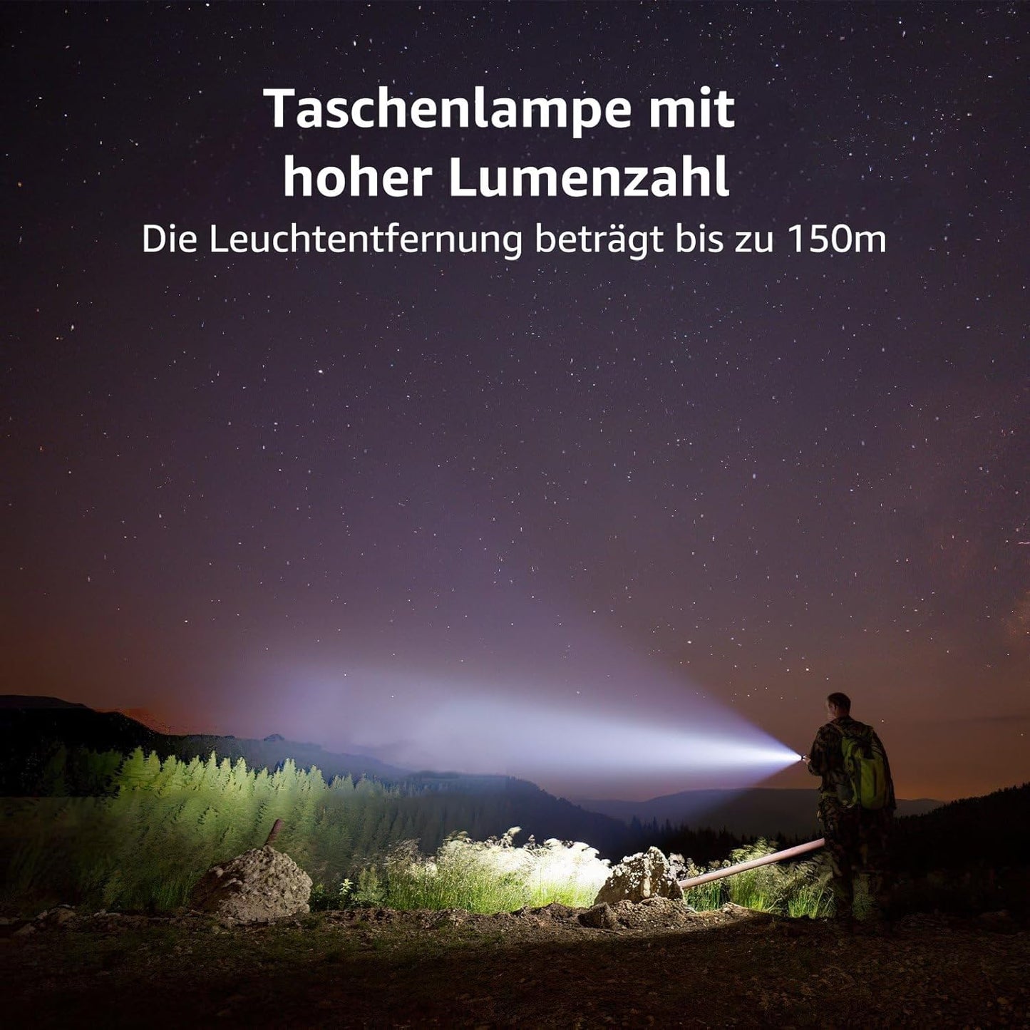 LE LED Taschenlampe Klein, LE1000 Extrem Hell Zoombare Mini Taschenlampen Batteriebetrieben für Kinder, Tragbare Flashlight, Wasserdichte Torch, Handlampe für Camping, Outdoor, Wandern, Notfälle