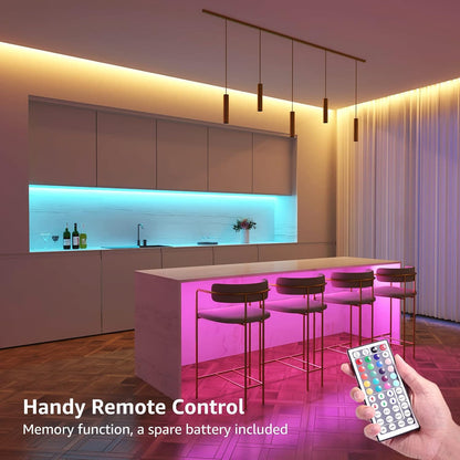 Lepro LED Strip 10M(2x5M) RGB Set, 5050 SMD 300 LEDs Streifen, 12V, LED Band Selbstklebend, Flexibel LED Lichtband, LED Lichterkette IP20, LED Leiste Kette Dimmbar, Netzteil und Controller enthalten