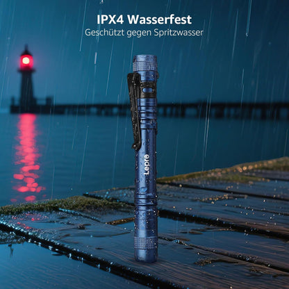 Lepro Taschenlampe, Mini LED Taschenlampe, IPX4 Wasserdicht Stiftlampe, 3 Modi Handheld Taschenlampe Klein, Stift Lampe perfekt f¨¹r Inspektion, Arbeit, Reparatur (Blau)