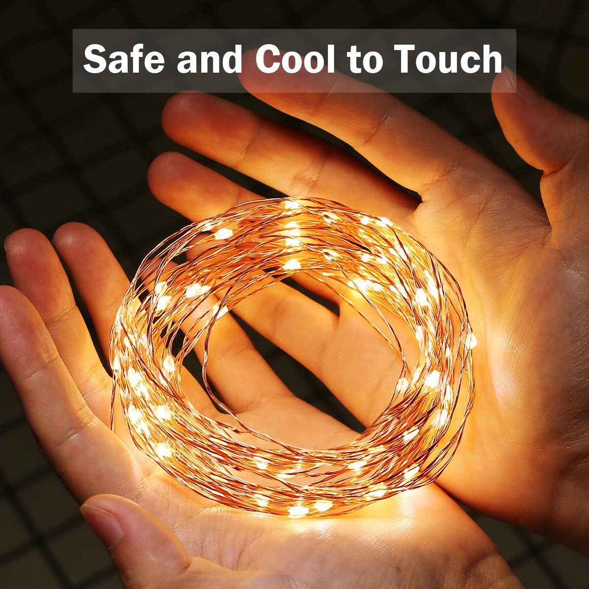 LE 20M LED Lichterkette, Drahtlichterketten 200 LEDs, Wasserdicht IP65, Strombetrieben mit Schalter, ideal f¨¹r Weihnachtsbeleuchtung, Balkon, au?en Deko innen Party usw. Warmwei?