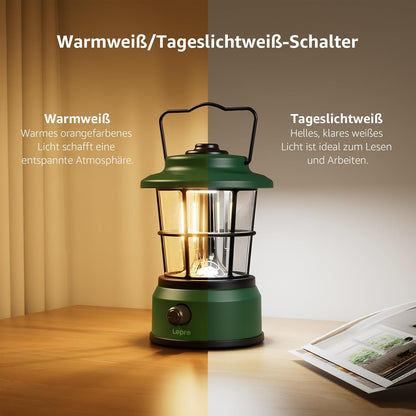 Lepro USB LED Campinglampe Grün
