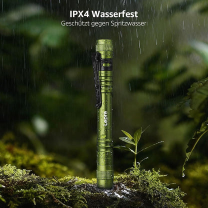 Lepro Taschenlampe, Mini LED Taschenlampe, IPX4 Wasserdicht Stiftlampe, 3 Modi Handheld Taschenlampe Klein, Stift Lampe perfekt f¨¹r Inspektion, Arbeit, Reparatur (Gr¨¹n)