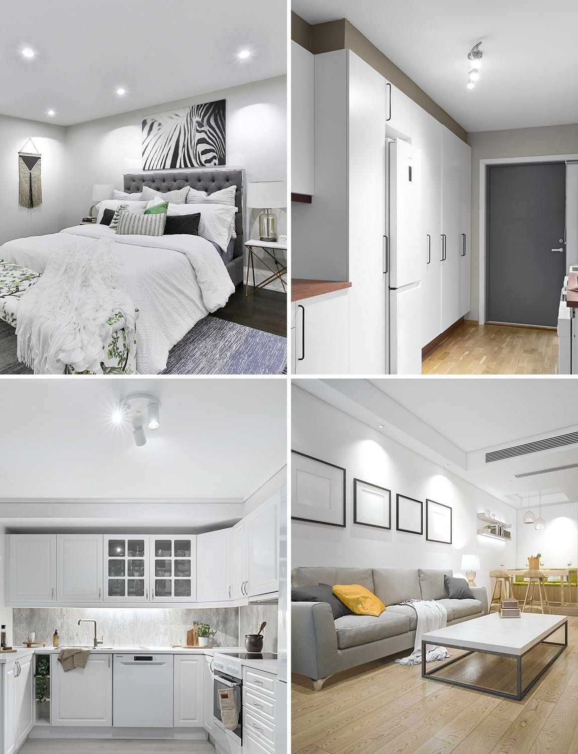 Lepro GU10 LED Kaltwei? Lampe 4.5W, 6500K, 345 Lumen, Ersetzt 50W Lampen, Nicht Dimmbar, 100¡ã Abstrahlwinkel, LED GU10 Kalweiss Reflektor Leuchtmittel, 10er Pack
