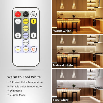 Lepro LED Strip Dimmbar 10M, LED Streifen 600 LEDs Warmweiss bis Kaltweiss, Weiß Band Lichterkette, Lichtleiste, Superhell Warmweiß Kaltweiss DIY Lichtband Leiste, Kette Stripes für Küche Deko