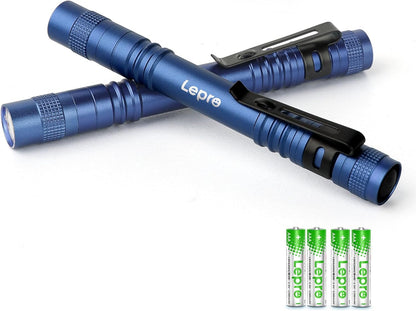 Lepro Taschenlampe, Mini LED Taschenlampe, IPX4 Wasserdicht Stiftlampe, 3 Modi Handheld Taschenlampe Klein, Stift Lampe perfekt f¨¹r Inspektion, Arbeit, Reparatur (Blau)