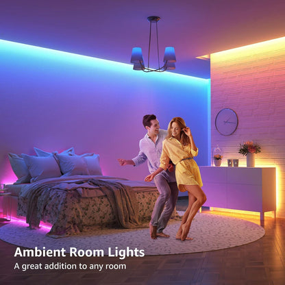 LE LED Strip 20M(2x10M), RGB LED Streifen Band, 5050 SMD 600 LEDs Stripes, 12V, Selbstklebend Lichtband mit 44 Tasten Fernbedienung, Flexibel LED Leiste, LED Lichterkette IP20 f¨¹r Haus,Party,Bar,TV
