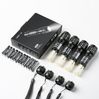 Lighting EVER LE LED Taschenlampe Klein, Extrem Hell & Zoombar Mini Taschenlampen Batteriebetrieben f¨¹r Kinder, Wasserdichte Handlampe f¨¹r Camping, Outdoor, Notf?lle (4er-Pack)