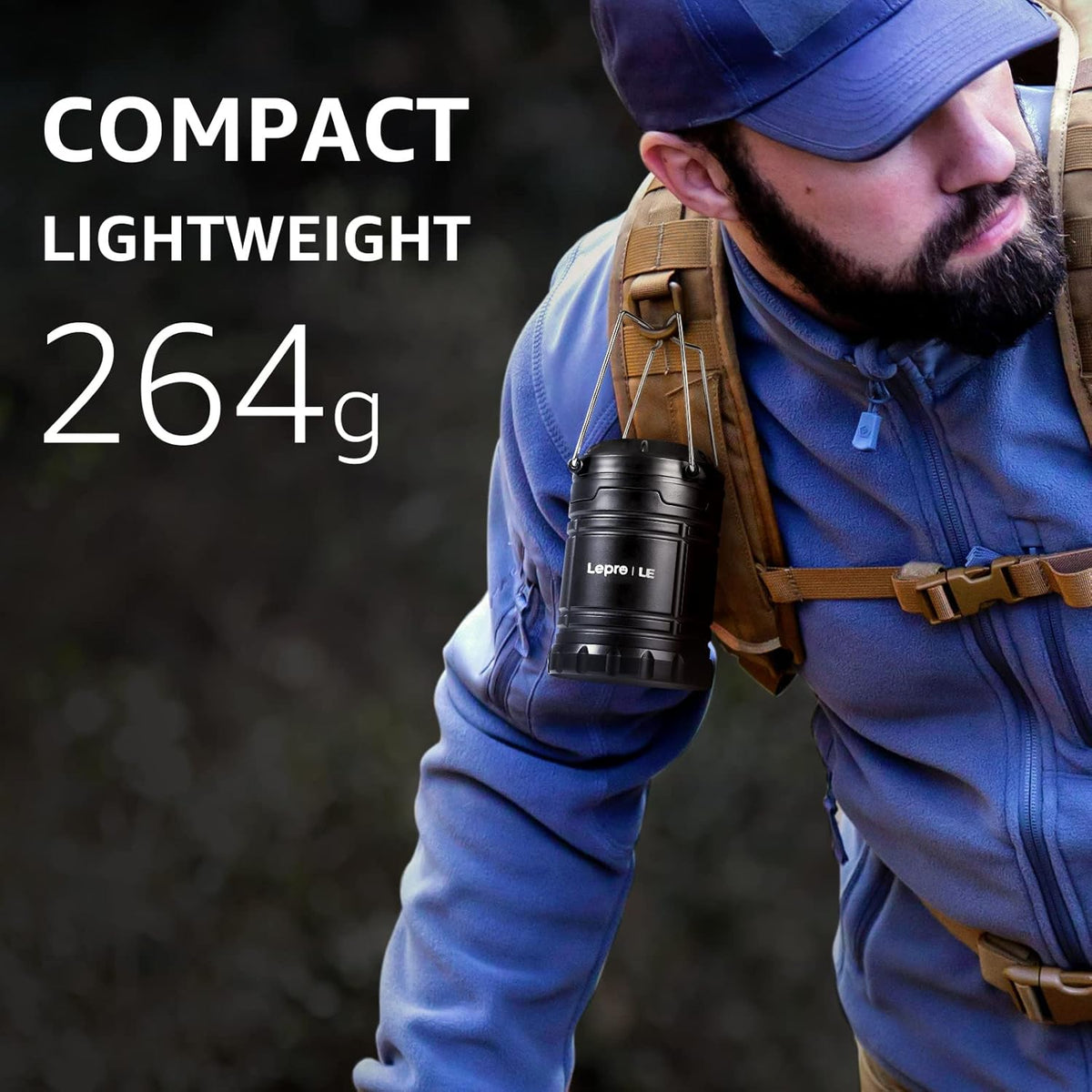 Lepro Camping Laterne, 2er Set 30 LEDs Batteriebetrieben Campinglampe, Faltbare Camping H?ngelampe, geeignet f¨¹r Angeln, Abenteuer, Wandern, Notfall, Ausf?lle usw, 2er Pack