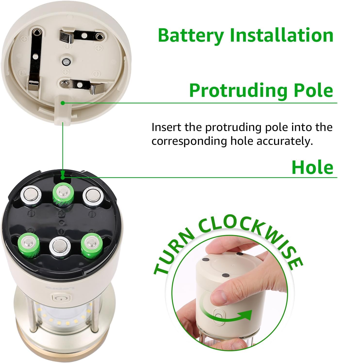 Lepro LED-Campinglampe, 1100 Lumen, 5 Leuchtmodi, helligkeitsverstellbarer Suchscheinwerfer, IPX4 wasserdichte batteriebetriebene Notfallleuchte, geeignet f¨¹r Stromausf?lle, Wanderungen£¬White