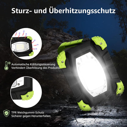 Lepro LED Campinglampe, Tragbares Arbeitsleuchte mit Wiederaufladbarem Integriertem Akku, Camping Lampe 2000 Lumen 20w, Campingleuchte 5 Beleuchtungsmodi, 5200 mAh Powerbank, für den Notfall, Angeln, bei Stromausfälle und mehr